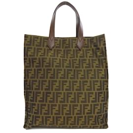 Fendi-Sac fourre-tout Fendi Zucca Pattern-Marron