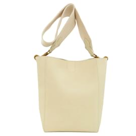 Céline-Celine Sangle Bucket Shoulder Bag-White