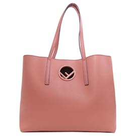 Fendi-Sac fourre-tout en cuir de veau rose Fendi-Rose
