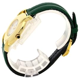 Fendi-Fendi 400J Gold Plated Leather Wristwatch-Other