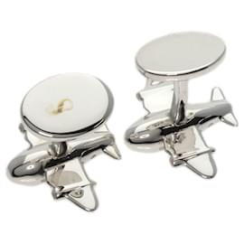 Tiffany & Co-Tiffany & Co. Silver Airplane Motif Cufflinks-Other