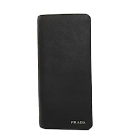 Prada-Prada Saffiano Long Wallet for Men-Black