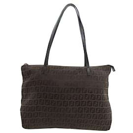 Fendi-Sac fourre-tout Fendi Zucca-Marron