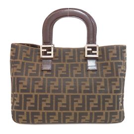 Fendi Zucca Pattern Handbag Brown