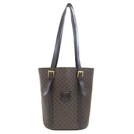Céline-Celine Macadam Handbag-Brown,Black