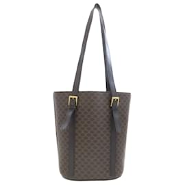 Céline-Celine Macadam Handbag-Brown,Black