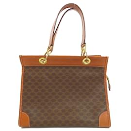 Céline-Celine Macadam Tote Bag for Women-Brown