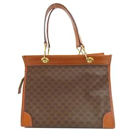 Céline-Celine Macadam Tote Bag for Women-Brown