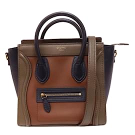 Céline-Celine Luggage Nano Handbag-Brown,Khaki,Navy blue