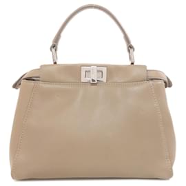 Fendi-Sac à main Fendi Peekaboo Mini-Marron