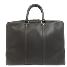 Louis Vuitton-Louis Vuitton M40321 Porto Document Voyage Bag-Black