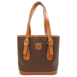 Céline-CELINE Macadam Tote Bag for Women-Brown
