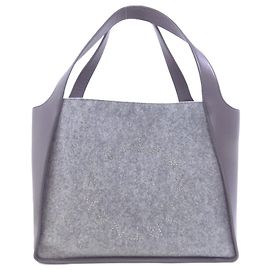 Stella Mc Cartney Borsa tote in feltro grigio Stella McCartney Marrone