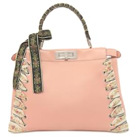 Fendi-Sac à main Fendi Peekaboo Ribbon Stitch-Rose