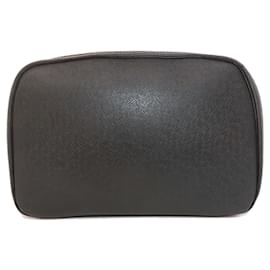 Louis Vuitton-Louis Vuitton Taiga Leather Clutch Bag-Grey
