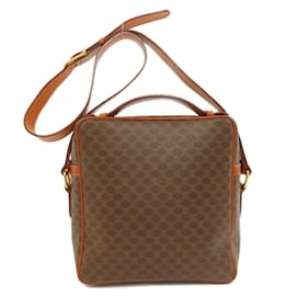 Céline-Celine Macadam Shoulder Bag for Women-Brown
