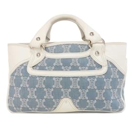 Céline-Celine Boogie Bag Handbag-White,Light blue