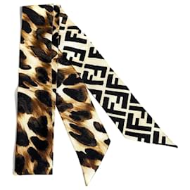 Fendi-Fendi Women's Lappy Scarf Bandana Leopard Print-Other