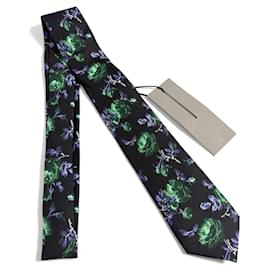 Christian Dior-Christian Dior Black Silk Cravat-Black