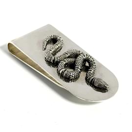 Gucci-Gucci Men's Money Clip Bill Snake Silver 925-Other