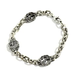 Gucci-Gucci Men's Interlocking G Silver Bracelet-Other