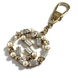 Gucci-Gucci Women's Bag Charm Double G Jewel Keychain-Other