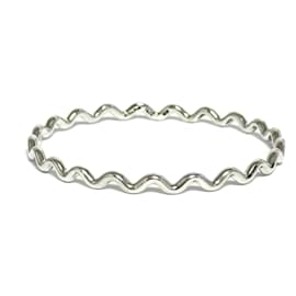 Tiffany & Co-Pulseira Bangle Zigzag Feminina Tiffany-Prata