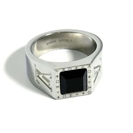 Louis Vuitton-Louis Vuitton Men's Berg LV Onyx Ring-Other