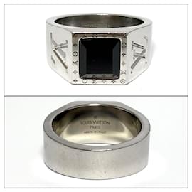 Louis Vuitton-Louis Vuitton Men's Berg LV Onyx Ring-Other