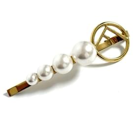 Fendi-Fendi Faux Pearl Barrette Hairpin-Other