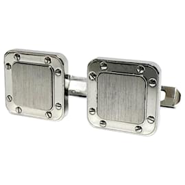 Cartier-Abotoaduras Santos de Cartier para homens em prata-Outro