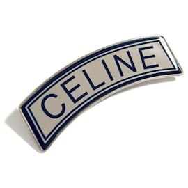 Céline-Celine Blue and Silver Brooch-Silvery,Blue