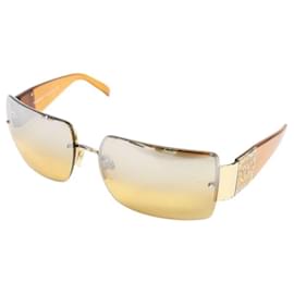 Chanel-Chanel 4095-B Swarovski CC Logo Brown Sunglasses-Brown