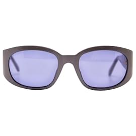 Chanel-Chanel Purple Violet Gold CC Logo Sunglasses 5025-Golden,Purple