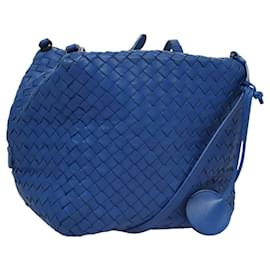 Autre Marque-BOTTEGA VENETA INTRECCIATO Shoulder Bag Blue Auth mr1277-Blue