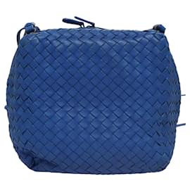 Autre Marque-BOTTEGA VENETA INTRECCIATO Shoulder Bag Blue Auth mr1277-Blue