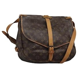 Louis Vuitton-LOUIS VUITTON Monogram Saumur 35 Shoulder Bag M42254 LV Auth ep8310-Monogram