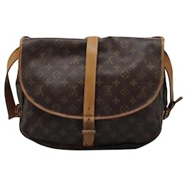Louis Vuitton-LOUIS VUITTON Monogram Saumur 35 Shoulder Bag M42254 LV Auth ep8310-Monogram