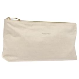 Autre Marque-BOTTEGA VENETA Pouch Canvas White Auth bs24041-White