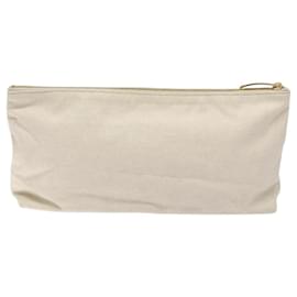 Autre Marque-BOTTEGA VENETA Pouch Canvas White Auth bs24041-White