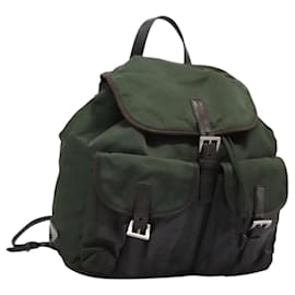 PRADA Backpack Nylon Khaki Auth bs23722 Khaki