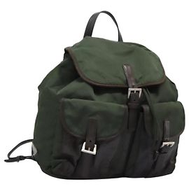 PRADA Rucksack aus Nylon Khaki Auth bs23722 Khaki