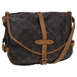 Louis Vuitton-LOUIS VUITTON Monogram Saumur 30 Shoulder Bag M42256 LV Auth nb036-Monogram