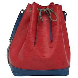 Louis Vuitton-LOUIS VUITTON Epi Noe Shoulder Bag Bicolor Red Blue M44084 LV Auth BD1364-Red,Blue