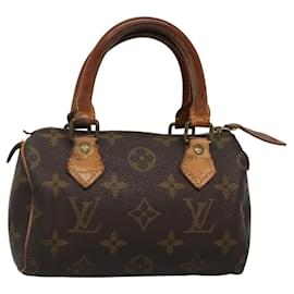 Louis Vuitton-LOUIS VUITTON Monogram Mini Speedy Hand Bag M41534 LV Auth 116848-Monogram