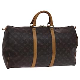 Louis Vuitton-LOUIS VUITTON Monogram Keepall 50 Boston Bag M41426 LV Auth bs24128-Monogram