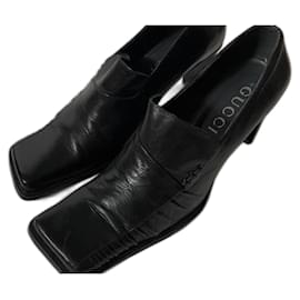 Gucci-Gucci Vintage Leather Shoes-Black