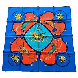 Lenço de seda Hermès Multicolore Springs 90cm Outro