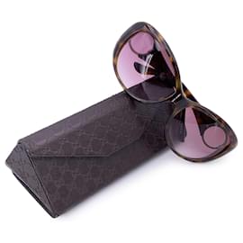 Gucci-Brown Acetate GG3030/S Oversized Sunglasses 61/15 120 mm-Brown