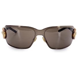 Gucci-Brown Bamboo Sunglasses Brown Wrap GG 2796 62/15 115 mm-Brown